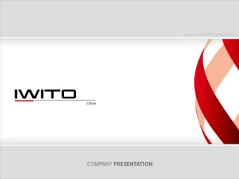 Our Activities  Our Activities  I WI TO is a dynamic company operating in the field of industrial