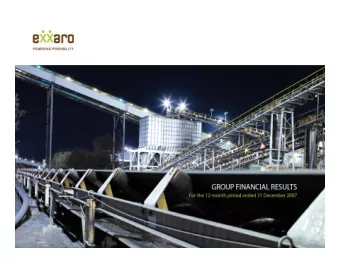 CHIEF EXECUTIVE OFFICER  SIPHO NKOSI  OVERVIEW  Safety focus   impact on mining industry