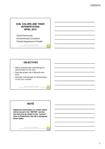 NOTE  Additional information on certain slides  will be found in the NOTES section  and will