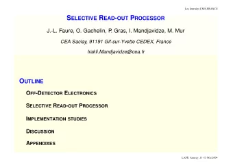 P ART 1: O FF -D ETECTOR E LECTRONICS  ECAL  T ASKS &amp; ORGANIZATION  A REA &amp;