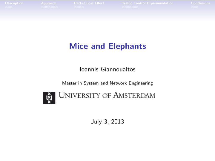 mice and elephants