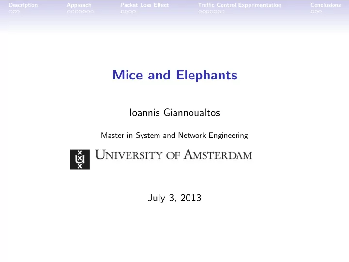 mice and elephants