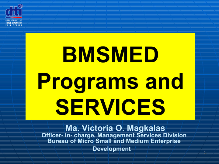 bmsmed programs and services