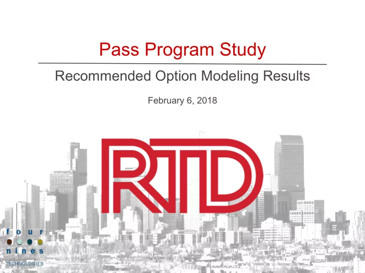 pass program study