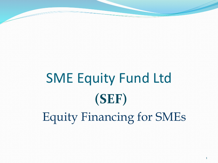 sme equity fund ltd
