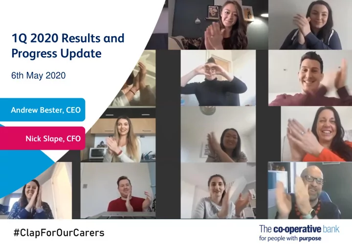 1q 2020 results and progress update