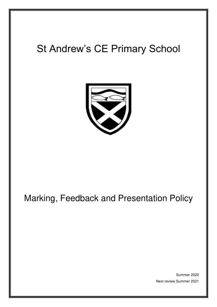 st andrew s ce primary school
