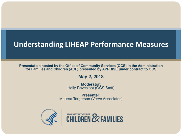 understanding liheap performance measures