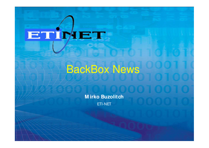 backbox news