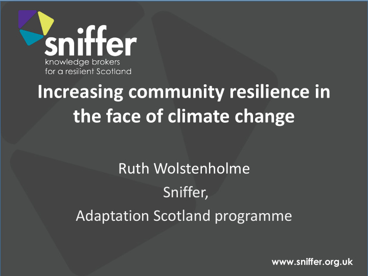 increasing community resilience in the face of climate