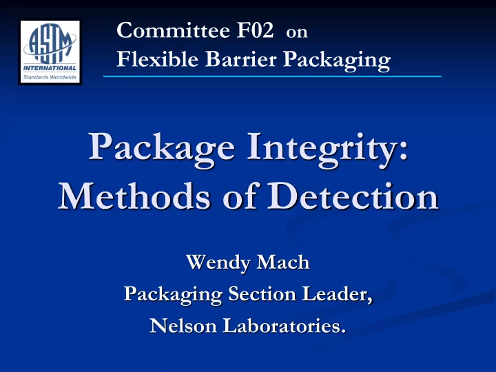 package integrity