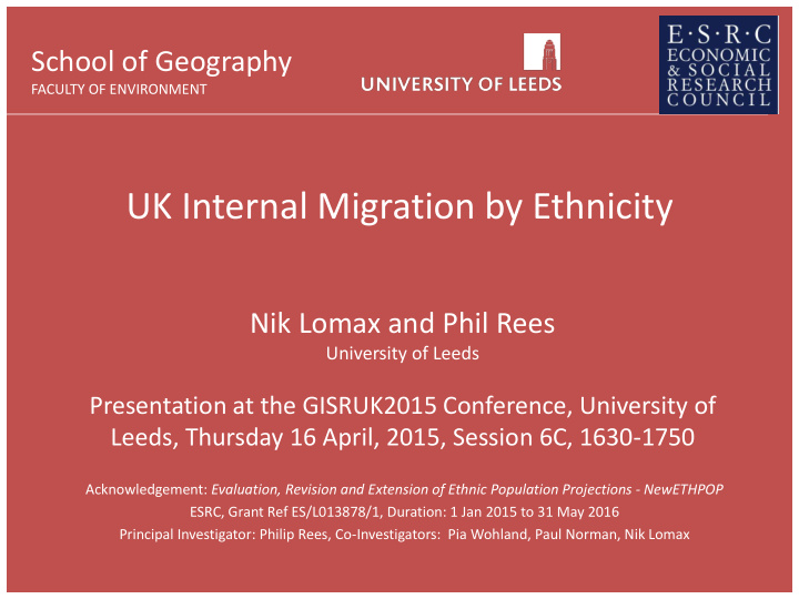 uk internal migration by ethnicity