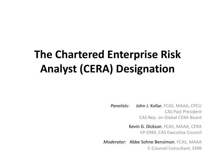 th ch the chartered enterprise risk t d e t i ri k