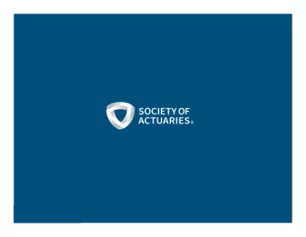 Pacific Rim Actuaries Club of Toronto  SOA Strategic Plan Update  MIKE LOMBARDI  SOA President