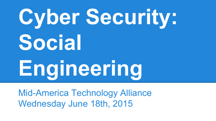 cyber security social engineering