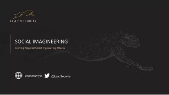 SOCIAL IMAGINEERING  Hello. Aloha. Hola. Konnichiwa. Ciao. Bonjour.  Crafting Targeted Social