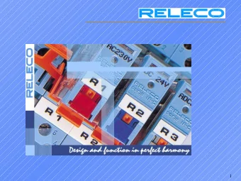 1  Product Range  Products  2  summary  summary  summary  summary   Relays with 8 and 11-Pins