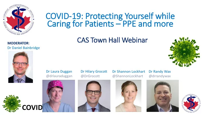 caring for patients ppe and more