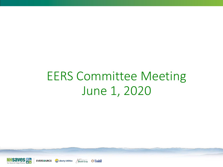 eers committee meeting june 1 2020 approach to lighting