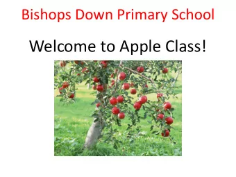 Welcome to Apple Class!  Apple Class Class teachers -  Mrs Akers (Monday to Wednesday)  Mrs Ashley