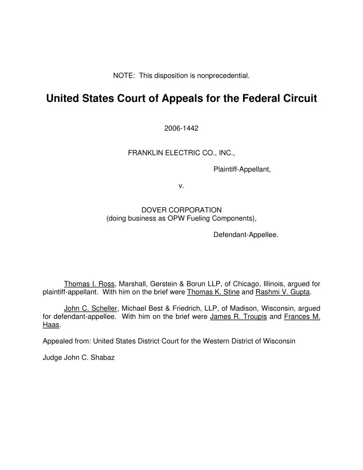 note this disposition is nonprecedential united states