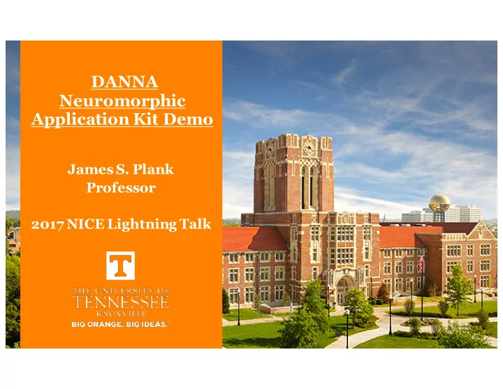 danna neuromorphic application kit demo