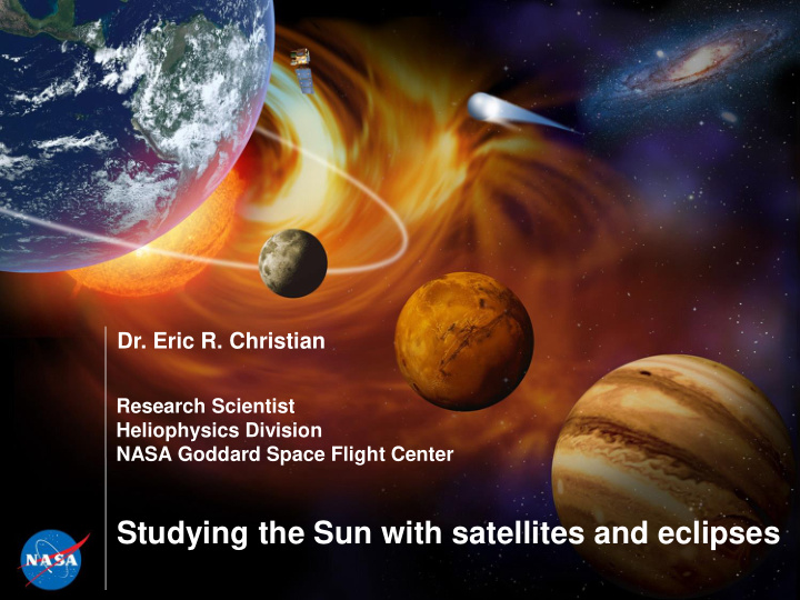 studying the sun with satellites and eclipses the sun