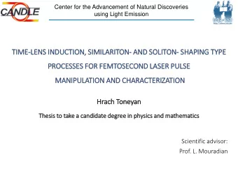 TIM  IME-LENS IN  INDUCTION, SIM  SIMILARITON- AND SO  SOLITON- SH  SHAPING TY  TYPE  PROCESSES FOR