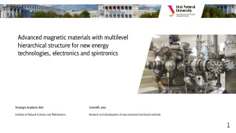 1  General description of the project  Magnetism attracts ideas and technologies: moving from base