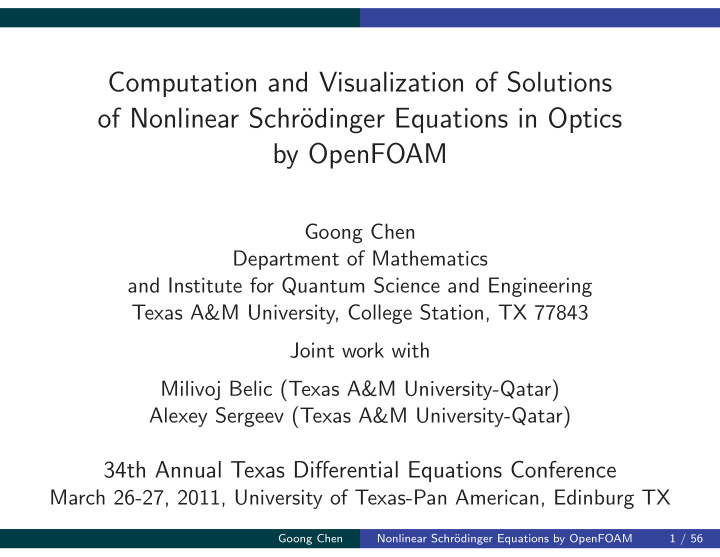 computation and visualization of solutions of nonlinear