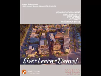 Step Afrika!  Imagination Stage  Public Benefits   13 units of affordable housing   Historic