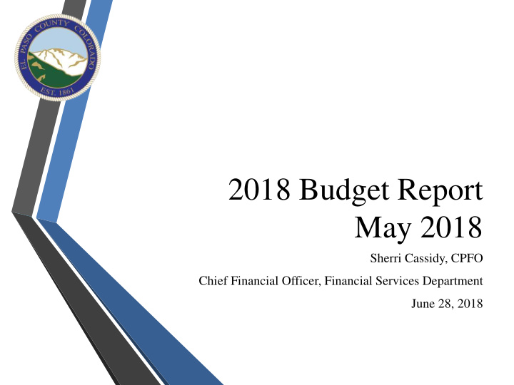 2018 budget report may 2018