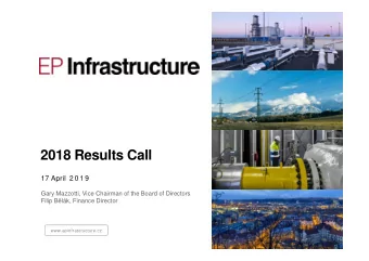 2018 Results Call  17 April 2 0 1 9  Gary Mazzotti, Vice Chairman of the Board of Directors Filip B