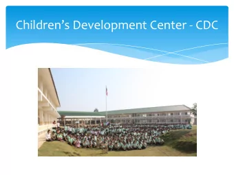 Childrens Development Center - CDC  Embracing Diversity  Challenges and opportunities in