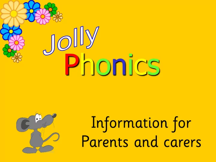 phonics introduction