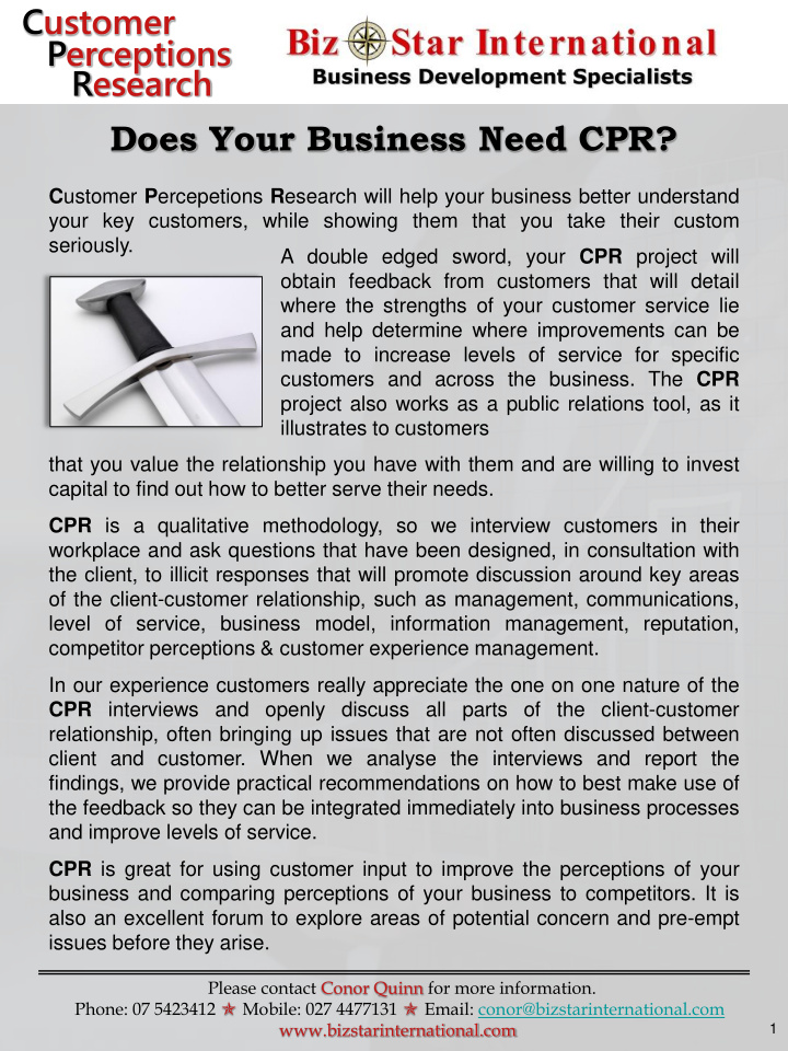 does your business need cpr