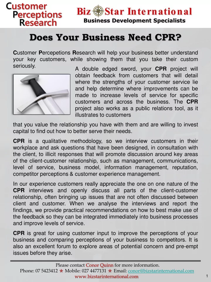 does your business need cpr