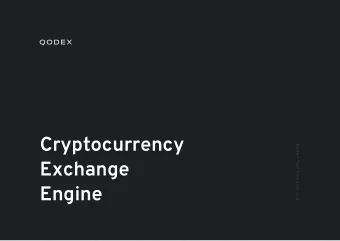 Cryptocurrency  Q o d e n  Te c h n o l o g i e s  L L C  Exchange  Engine  Qoden Technologies LLC