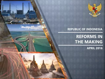 REFORMS IN  THE MAKING  APRIL 2016  1  Overview  Fiscal Performance and Flexibility:  4