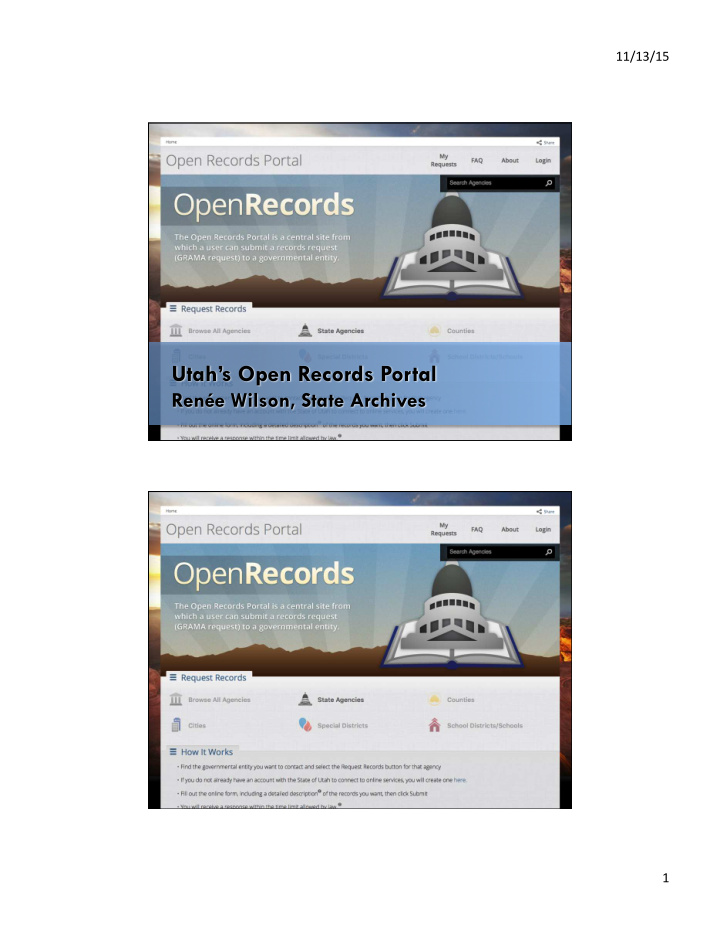 utah s open records portal