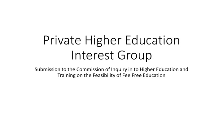 private higher education interest group
