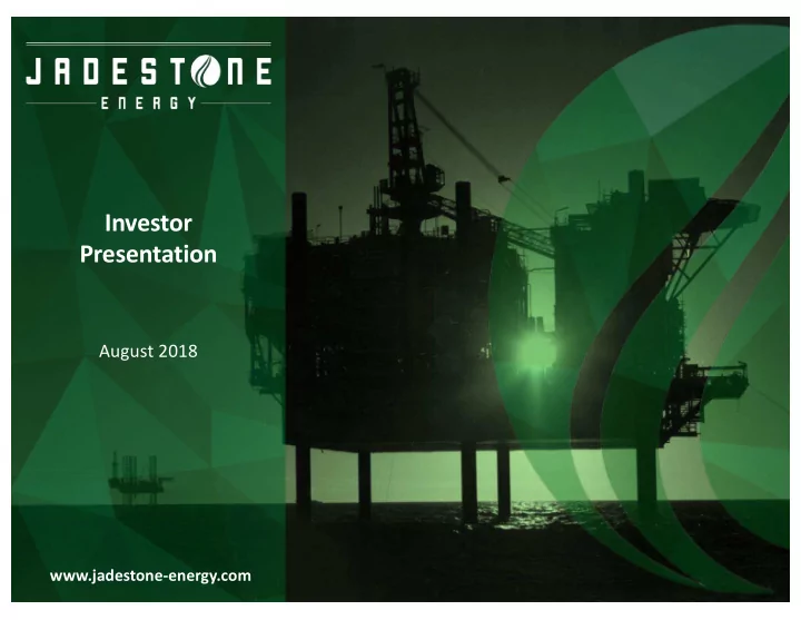 investor presentation