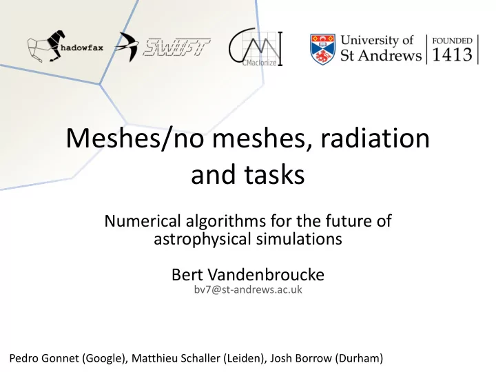 meshes no meshes radiation