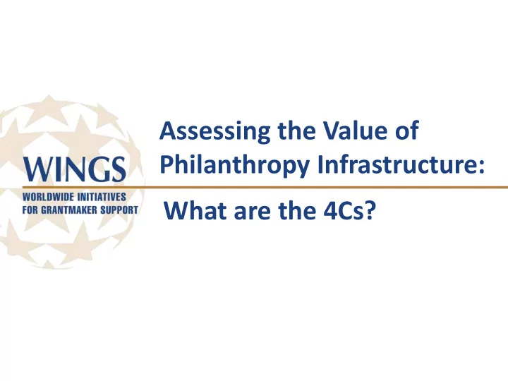 what are the 4cs about wings