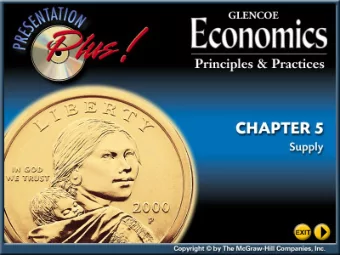 SECTION 1  What Is Supply?  SECTION 2  The Theory of Production  SECTION 3  Cost, Revenue, and