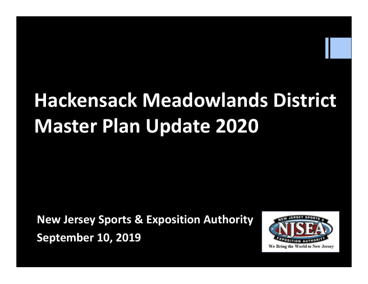 hackensack meadowlands district master plan update 2020