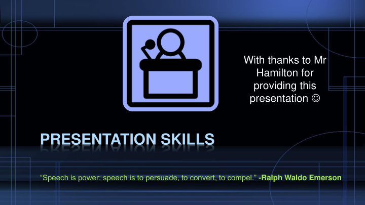 presentation skills