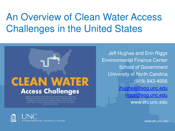 an overview of clean water access challenges in the