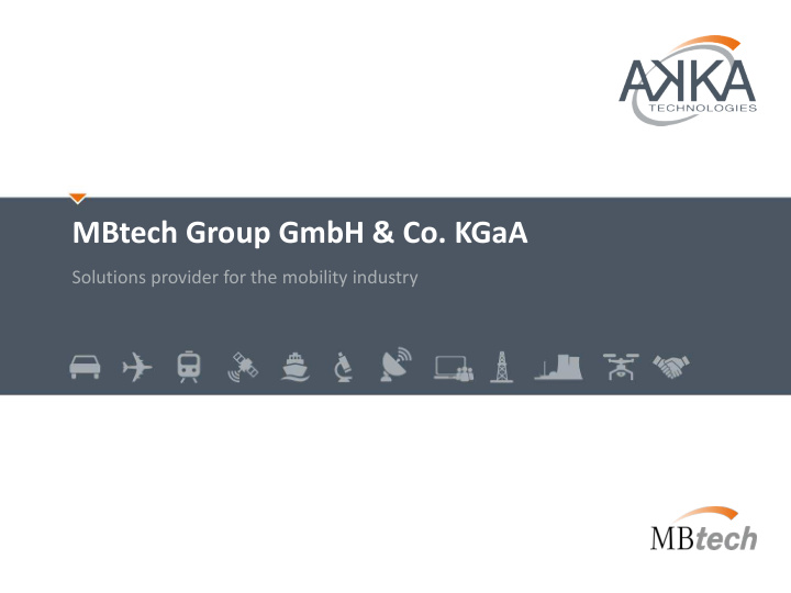 mbtech group gmbh co kgaa