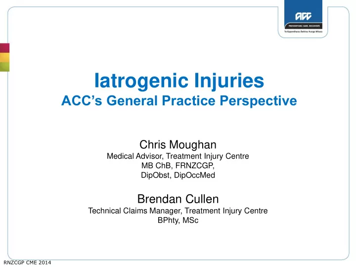 iatrogenic injuries